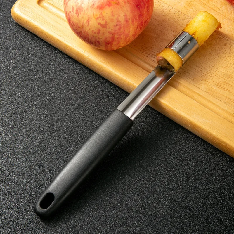 Pear Corer for Apple Core Remover Fruit Slicers Cutter Black Stainless Steel Kitchen Tool Home Gadgets Kichen Accessories - الصورة 3