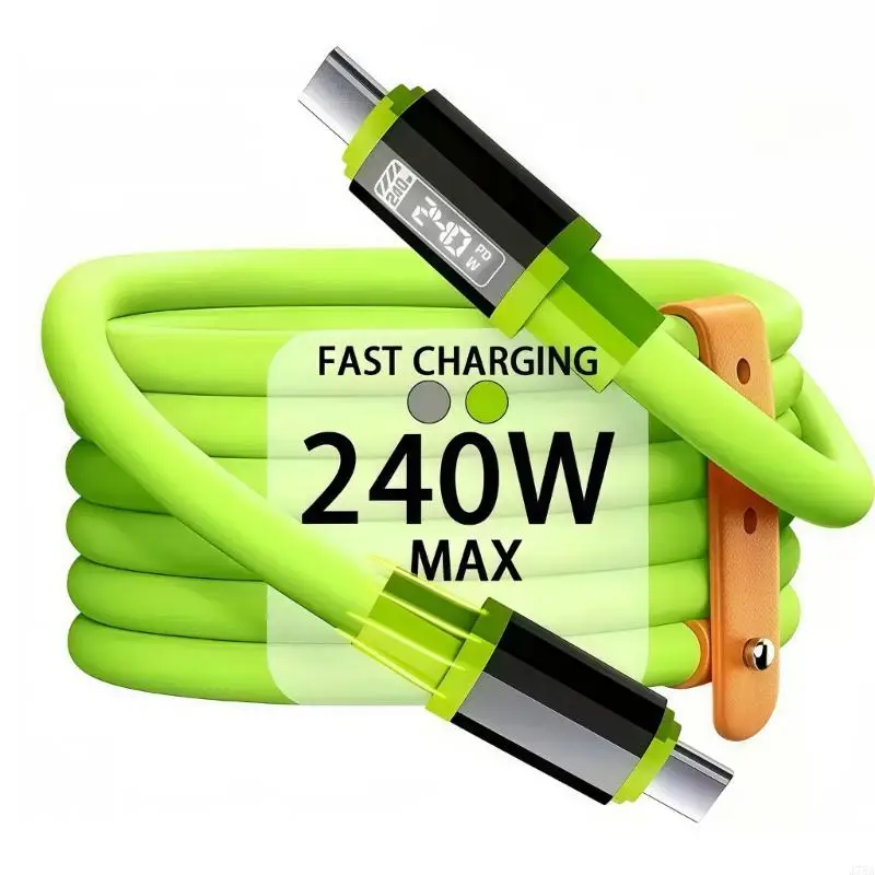 J78A Powerful 240W USB C Charging Cord 1.5M Flexible Design Data Sync Multiple Devices Support for Home Travel - Image 5