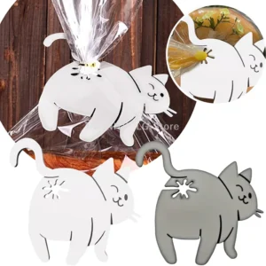 Funny Cat Butt Bread Clip 3D Printed Bag Clip Bag Holder Novelty Kitchen Gadget For Cat Lovers Food Storage Home Decor 1/2/3pcs