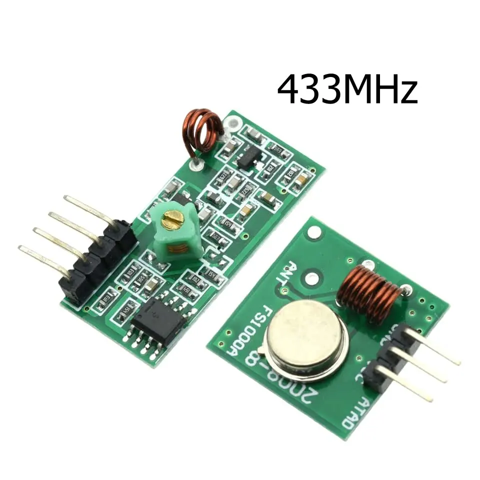 RF Wireless Receiver Module Transmitter Module Board Ordinary Super- Regeneration 315/433MHz DC5V For Raspberry PI Smart Home - الصورة 5