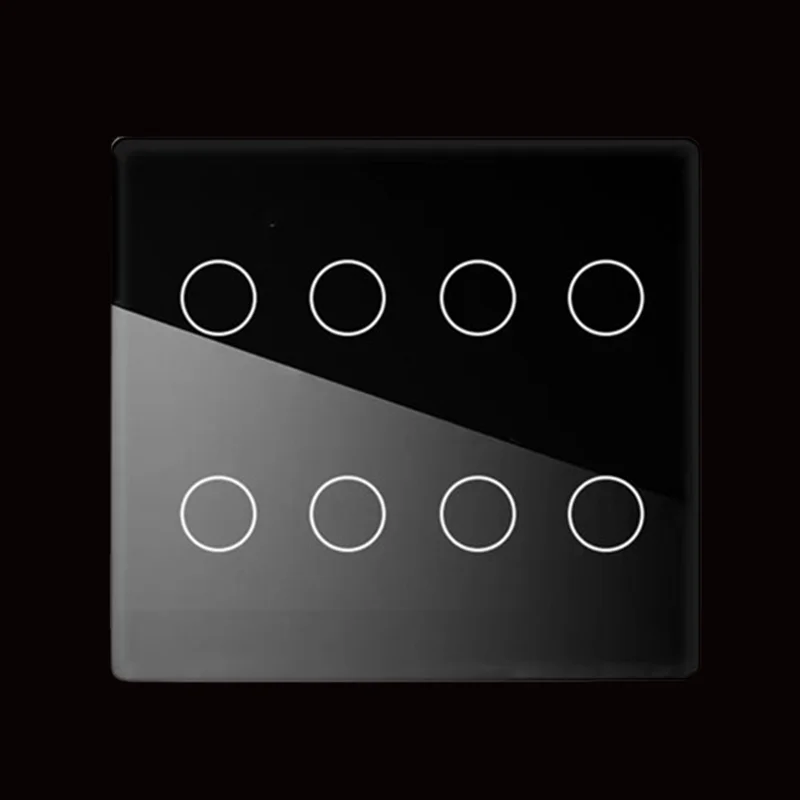 TS Brazil Standard 124 Smart Touch Switch Supports Alexa Wall Mounted 4Gang/6Gang/8Gang Insteon Smart Switch for Home Automation