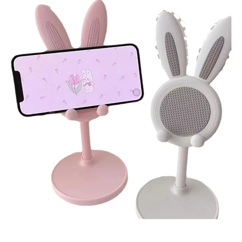 The Cute Rabbit Mobile Phone Stand Desktop Can Lift and Adjust the Desktop Phone Accessories Phone Stand Phone Grip - الصورة 5
