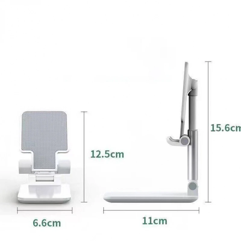 Foldable Mobile Phone Stand Adjustable Angle and Height with Silicone Pad Suitable for Desktop Tablet Ipad Portable Phone Holder - الصورة 6