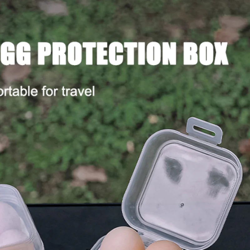 Egg Box 3/4/8 Grids Egg Holder Container For Outdoor Camping Picnic Eggs Box Case Anti-fall Egg Storage Boxes Kitchen Organizer
