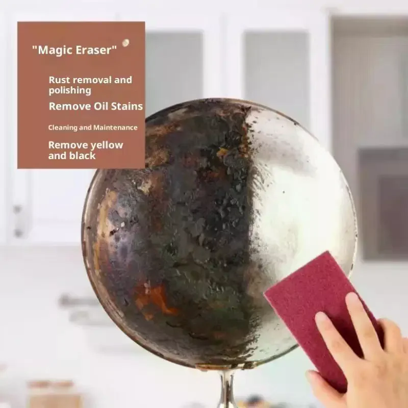 2m Carborundum Eraser Rust Remover Brush For Dish Pot Cleaning Emery Descaling Kitchen Tools Gadgets Accessories - الصورة 4