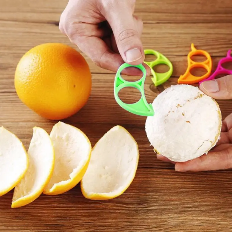 Mini Orange Peeler Citrus Quick Peel Fruit Peeling Fruit Knife Safe Durable Portable Fruit Cutter Peelers Kitchen Fruits Gadgets