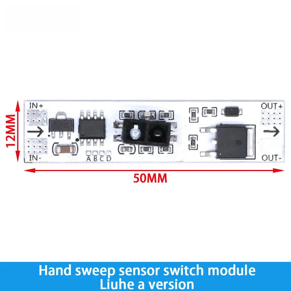 DC 12V Capacitive Touch Sensor Switch Coil Spring Switch LED Dimmer Control Switch 9-24V 30W 3A for Smart Home LED Light Strip - الصورة 4
