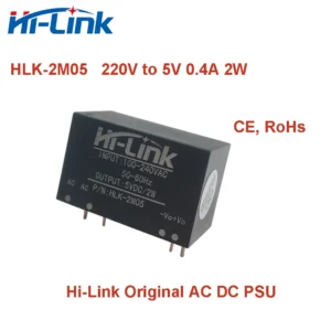 Hilink HLK-2M05 HLK-2M12 220V to 3.3V 5V 9V 12V 15V 24V 2W AC DC Isolated Power Supply Module Transformer Mini Size Smart home