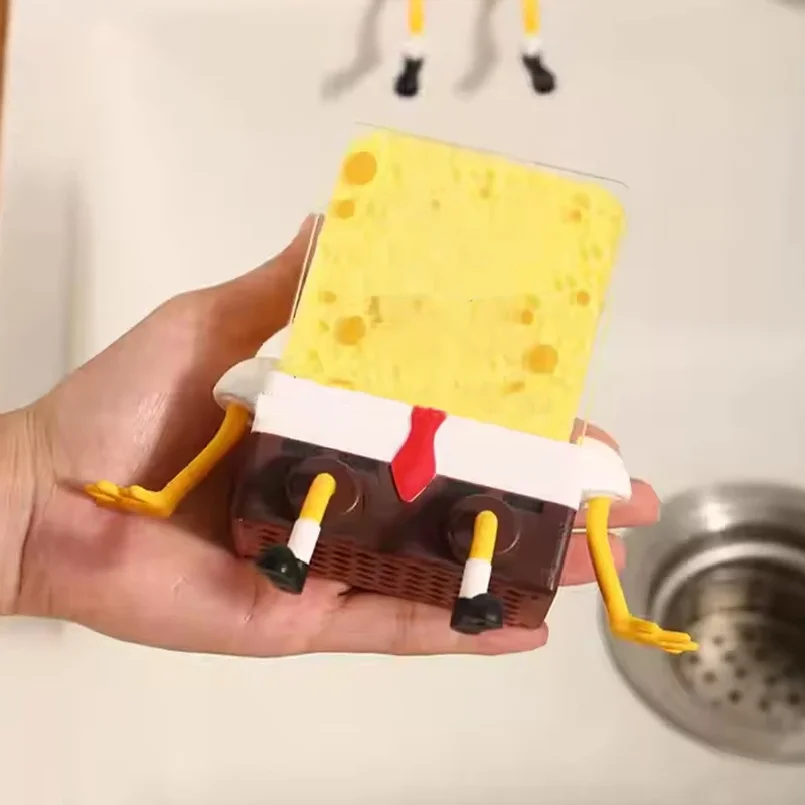 1PC Creative Drainage Rack Home Kitchen Sink Shelf Dishwashing Brush Wipe Sink Wall Mounted Drainage Basket - Image 2