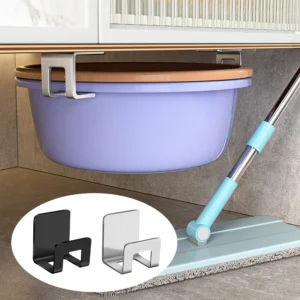 Metal Self Adhesive Hook Sink Sponge Storage Holder Kitchen Holder Stainless Steel Sink Lid Dish Rack Kitchen Wire Rag Organizer