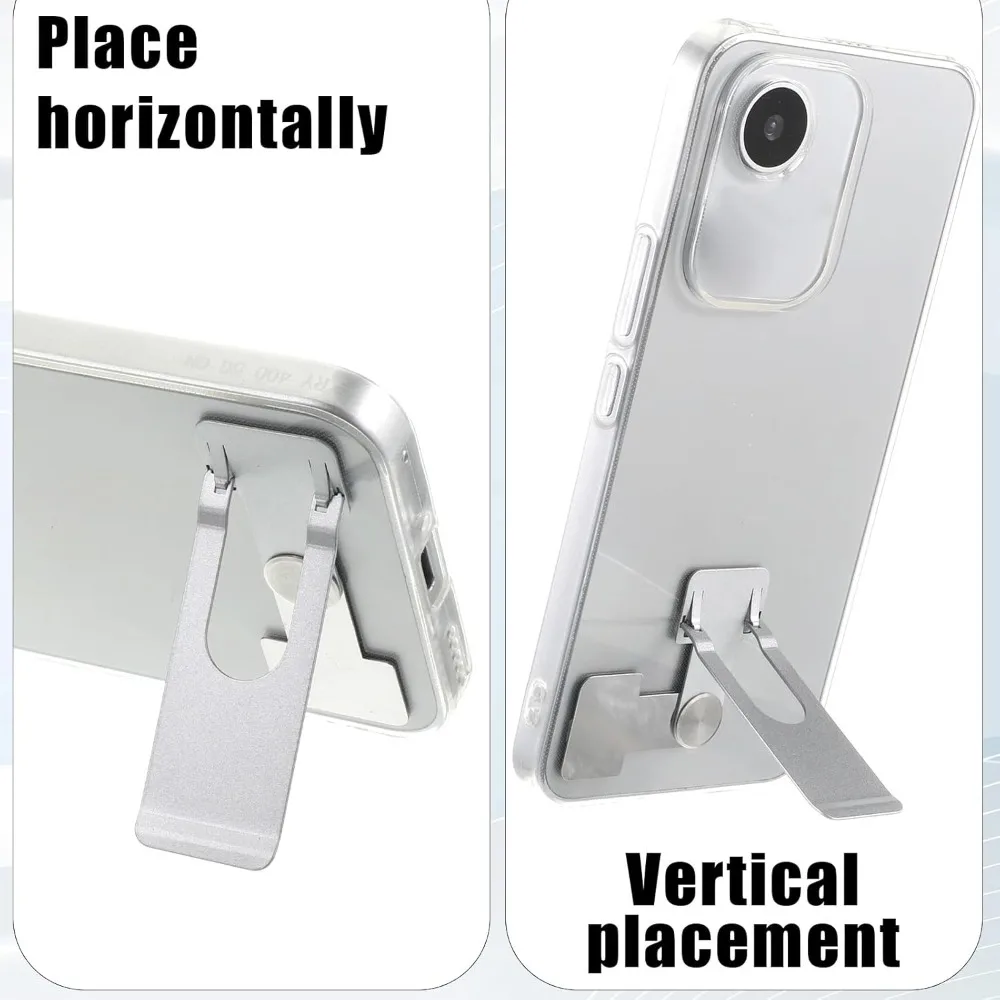 1-2PCS Ultra Thin 360° Rotating Phone Laptop Stand Metal Mini Foldable Holder Phone Bracket for Cell Tablets Portable Kickstand - الصورة 5