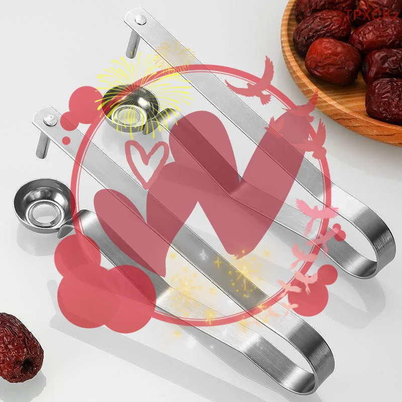 Stainless Steel Cherry Seed Remover Cutter Kitchen Gadgets Vegetable Tool Apples Red Dates Corers Twist Fruit Core Remove Pit