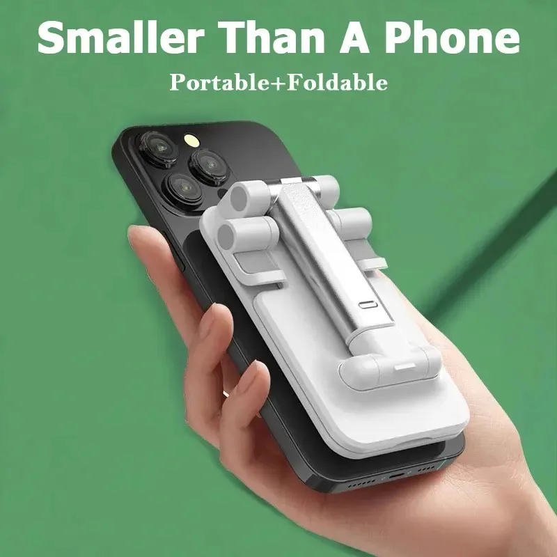 Foldable Mobile Phone Stand Adjustable Angle and Height with Silicone Pad Suitable for Desktop Tablet Ipad Portable Phone Holder - الصورة 2