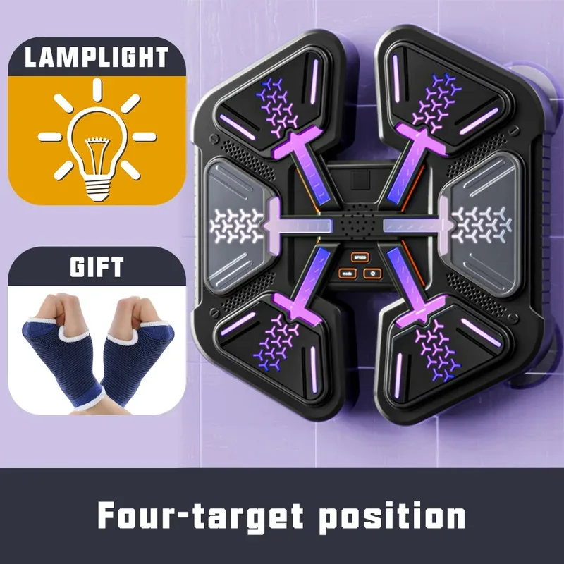 New Smart Music Boxing Machine Adult/Children Sports Fitness Boxing Trainer Home Exercise Response Training Boxing Wall Target - الصورة 4
