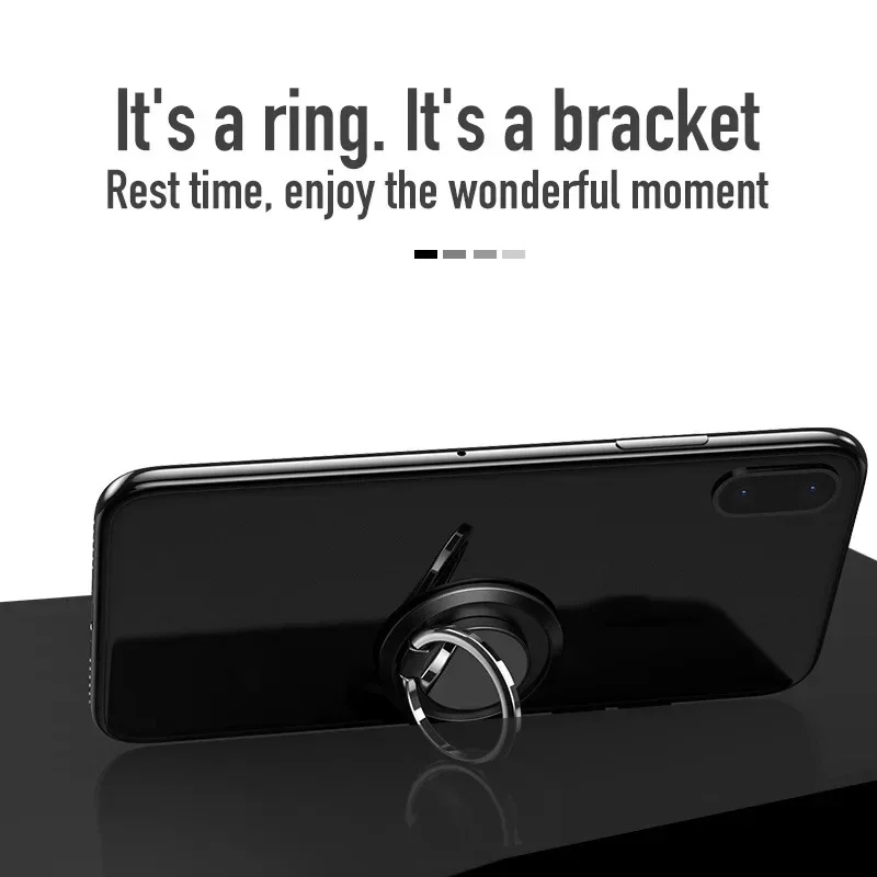 Metal Finger Ring Holder Stand Grip 360 Rotatable or Mobile Phone Car Magnetic Mount Phone Back Sticker Pad Unniversal Bracket - Image 6