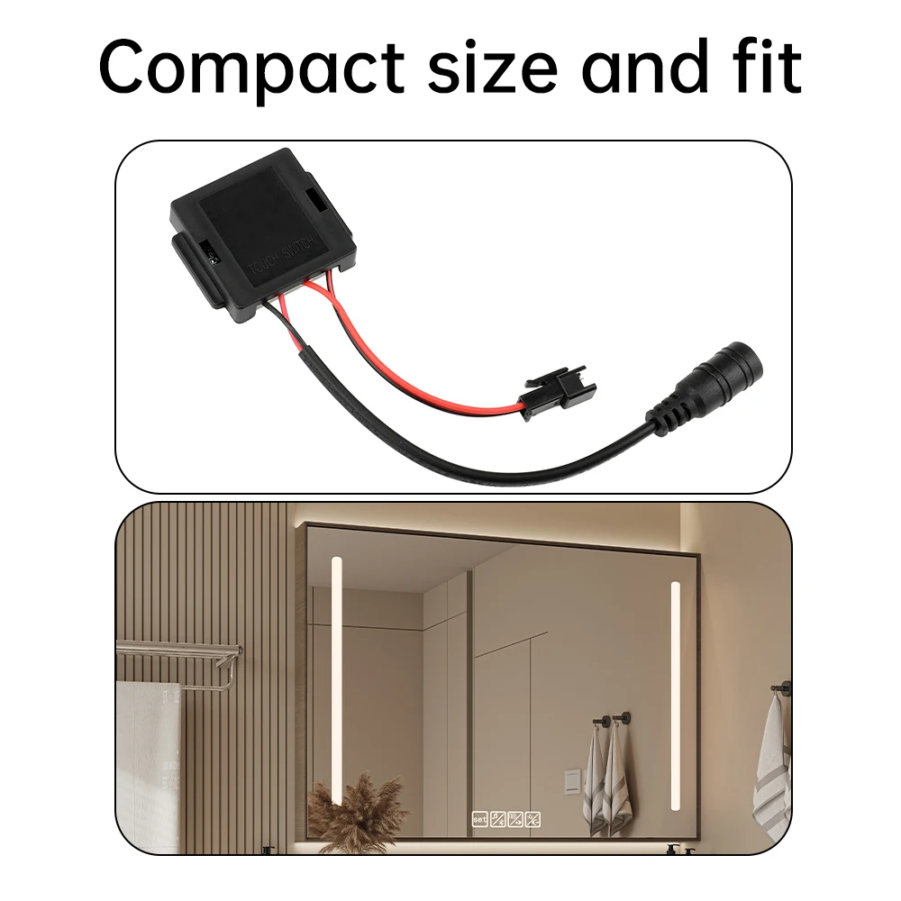 DC5-12V 36W 3A Switch Bathroom Mirror Switch Touch Sensor For Led Light Mirror Headlight For Smart Home Bathroom Light Switch - الصورة 2