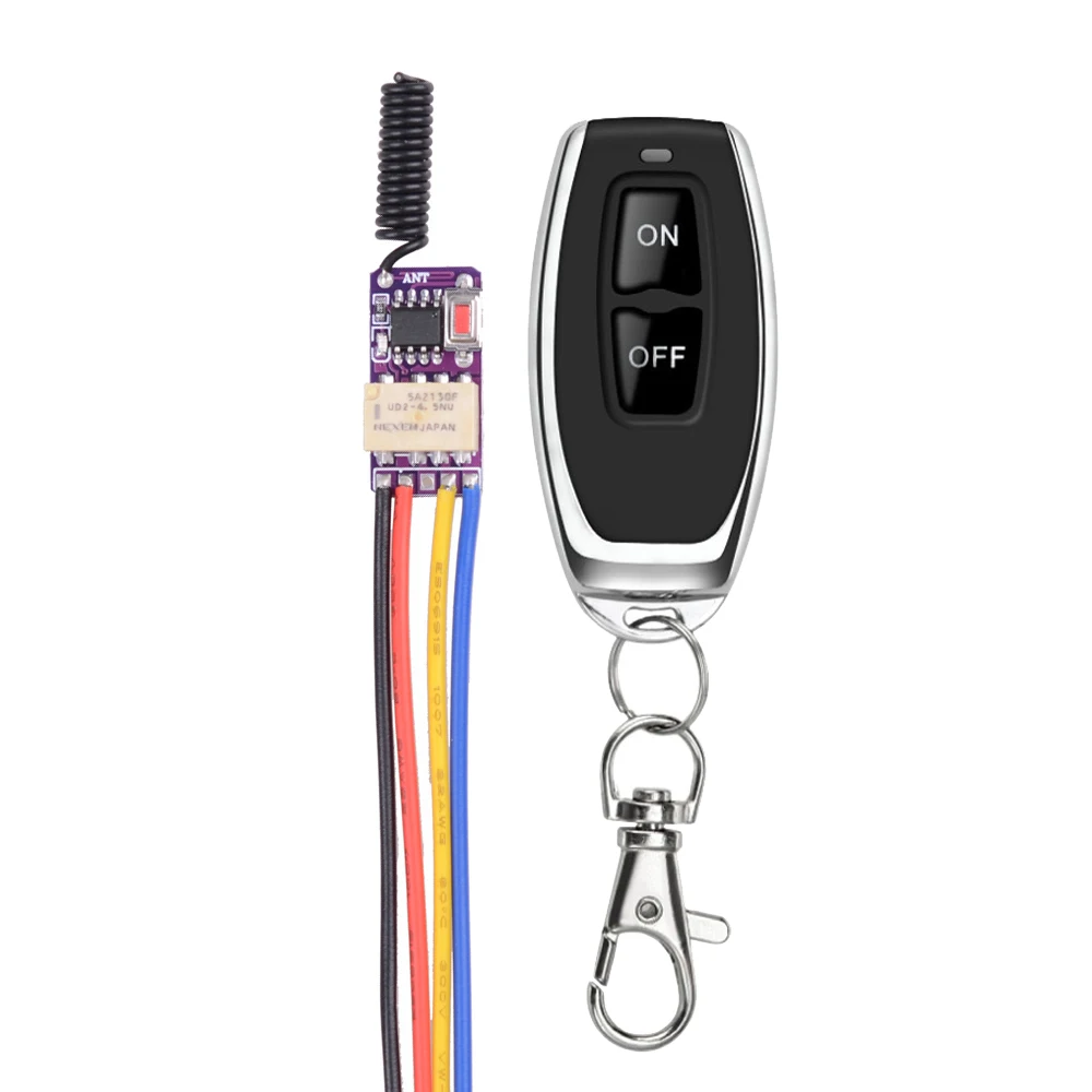 3.7V 5v 6v 7.4V 9v 12v 433MHz Power savingmini Size Relay Contact RF Wireless Switches Smart Home Small Mini Remote Control