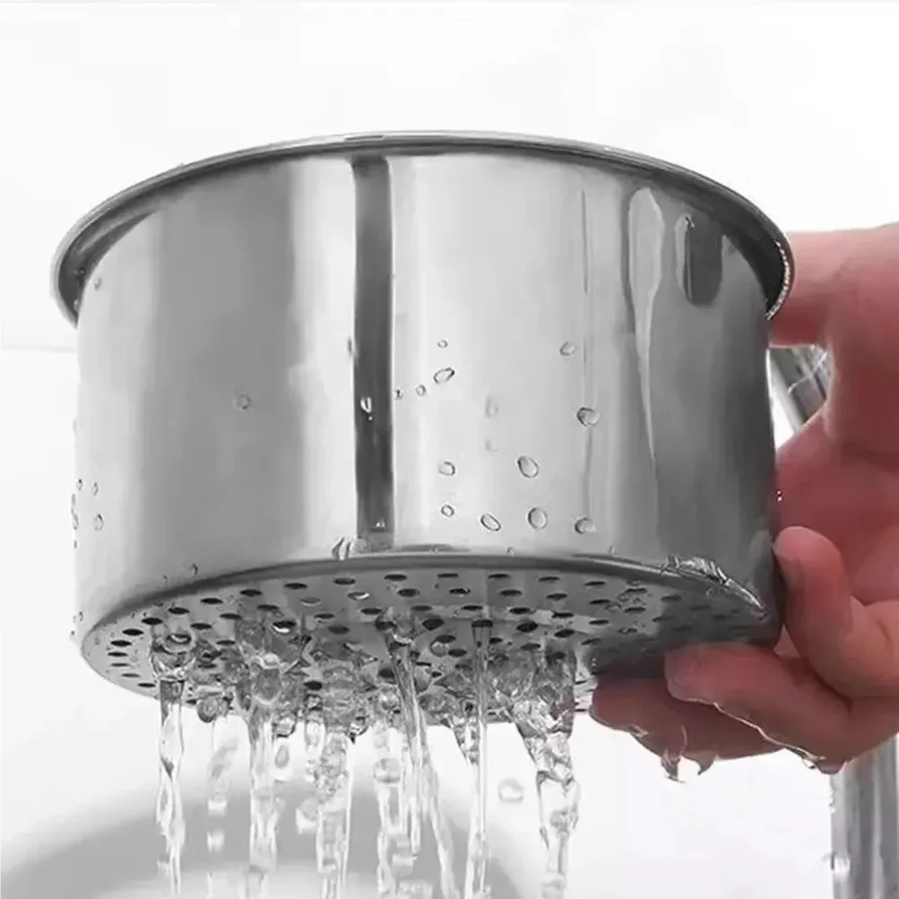 New Drain Water Basket Sink Drain Basket Stainless Steel Kitchen Basin Organizer Filter Storage Shelf Swan Drain Strainer Basket - Image 5