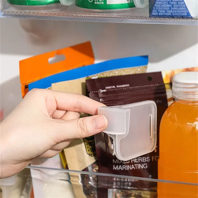 4-16PCS Refrigerator Storage Partition Board Retractable Plastic Divider Storage Splint Kitchen Bottle Can Shelf Organizer - الصورة 3