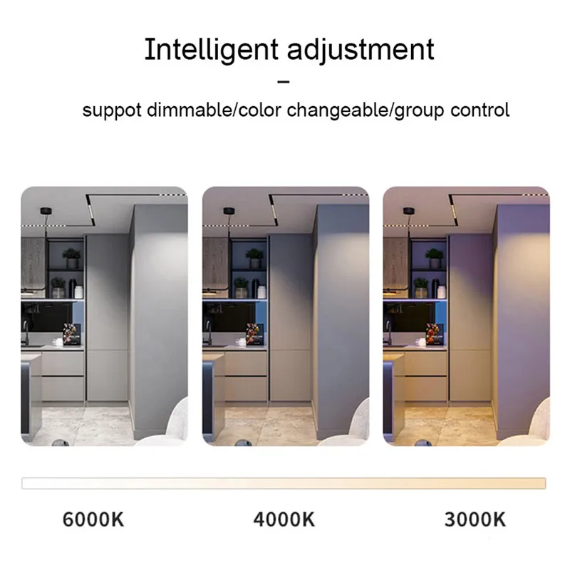 Smart Magnetic Track Rail Light System Modern Flexible Fixture LED Spotlight DC48V Ceiling Indoor Light Smart Home Lamp Living - الصورة 5