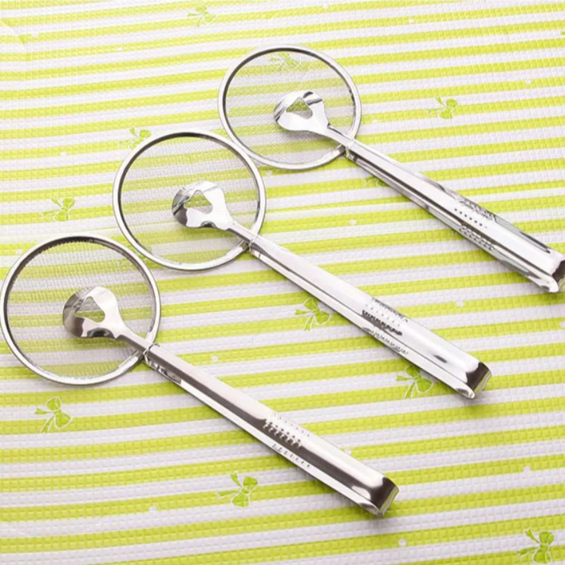 Food Strainer 1 Piece Kitchen French Fryer Spoon Drain Gadget Kitchen Tools Accessories Oil Filter Clip, Oil Draining Food Clip - الصورة 6