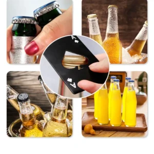 2PCS Spades A bottle opener poker shaped stainless steel bottle opener beer opener multif unctional Home Gadgets Kitchen Tools