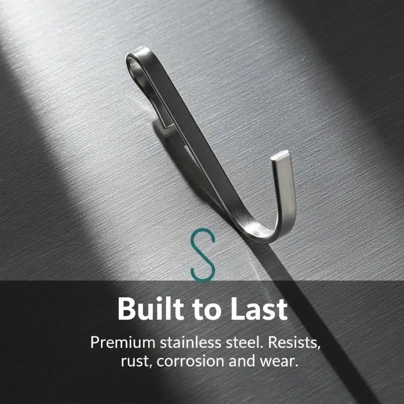 6pcs Snap On Clip Hooks Wire Shelf Organizer Clips For Sink Grate Multi Purpose Storage In Home Kitchen - الصورة 5