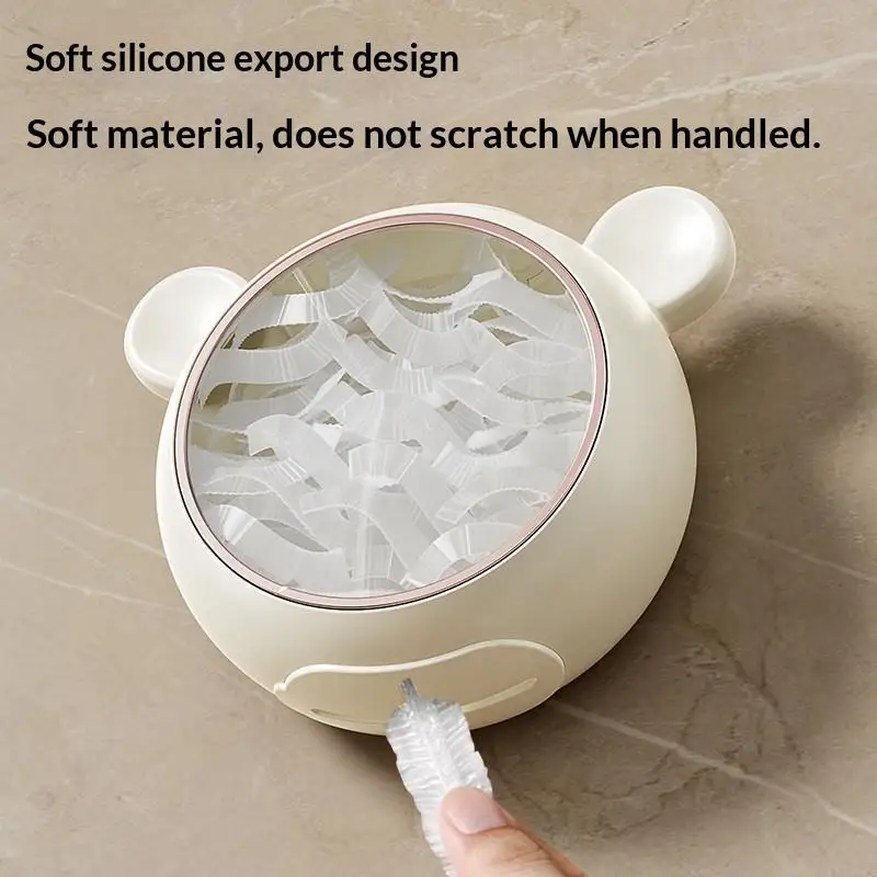 Wall Mounted Food Cover Wrap Rack, Dustproof Plastic Wrap Storage Box Organizer for Home Kitchen - الصورة 2