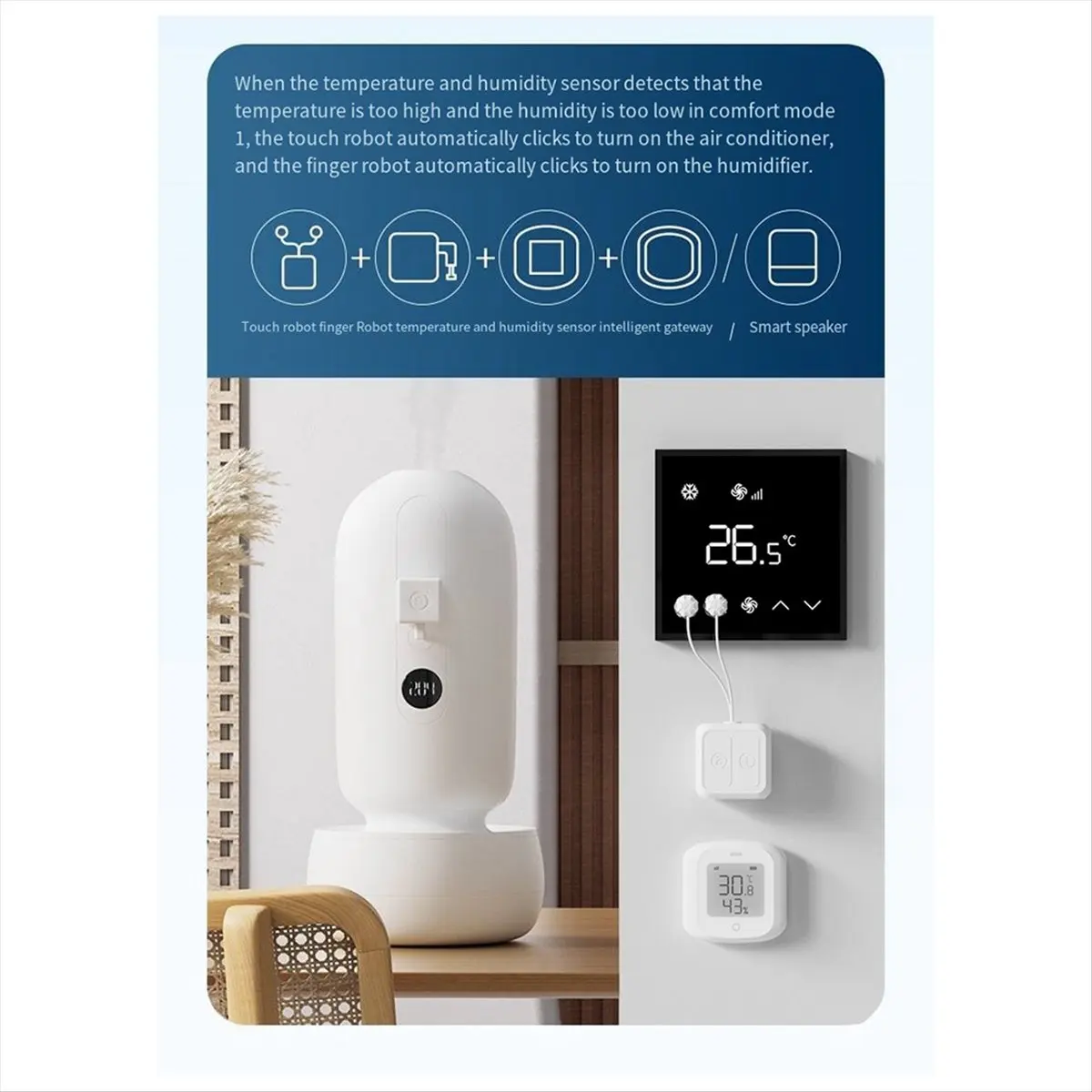 New Mesh Smart Mijia Rechargeable Switch Fingerbot Socket Bot Lights Garage Curtains Robot Remoter Home Voice Assistant - الصورة 5