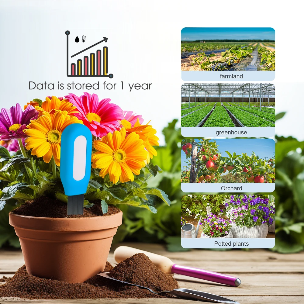 1PCS Tuya Zigbee Soil Sensor Humidity Temperature Moisture Detector Smart Life Home Assistant Real Time Monitor for Plant Garden - الصورة 6