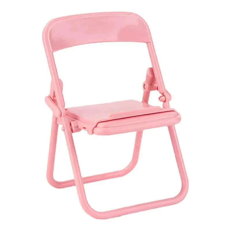 Cute Sweet Creative Desktop Mini Chair Stand Can Be Used As Decorative Ornaments Foldable Lazy Drama Mobile Phone Holder - الصورة 2