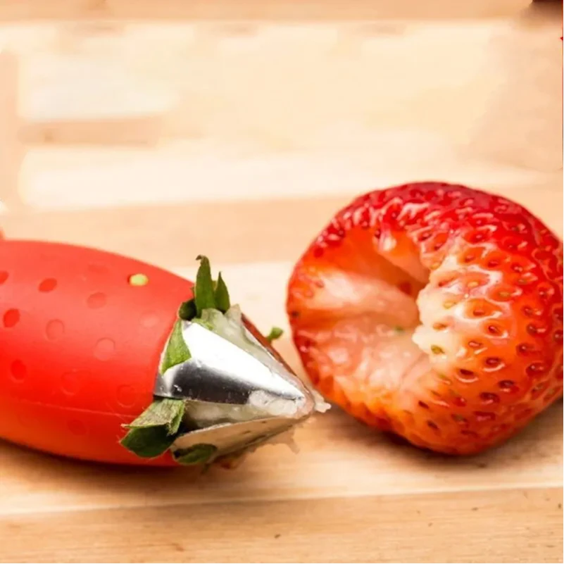 1pc Strawberry Stem Remover Tomato Stem Remover Pineapple Hole Seed Remover Vegetable Cutter Kitchen Gadget - الصورة 4