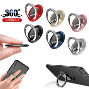 360 Degree Rotating Finger Ring Mobile Phone Holder for iPhone Samsung Huawei Redmi Universal Car Magnetic Mount Pad Metal Stand