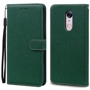Candy Color Silicone Leather Wallet Flip Case For Xiaomi Redmi 5 Plus Note 5 Pro 5A Prime Phone Cases With Stand Card Holder