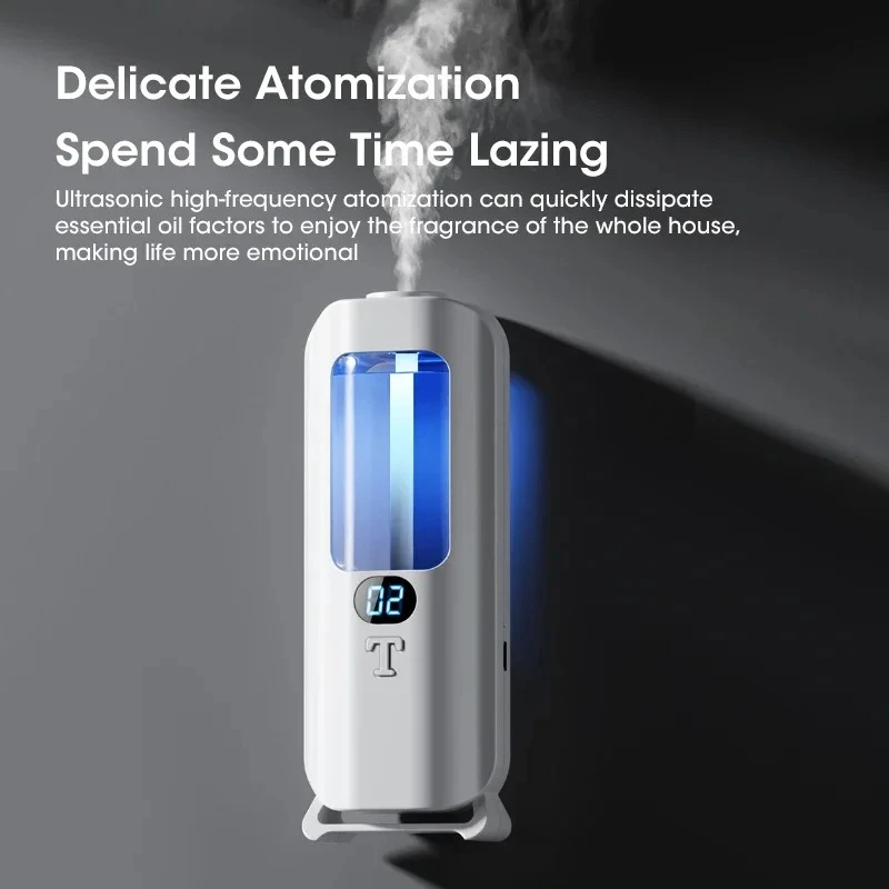 Smart Essential Oil Diffuser Mini Home Aromatherapy Machine USB 5-speed Adjustable Toilet Room Deodorizing Atomizer - الصورة 4