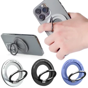Magnetic Phone Holder Stand Magnet Finger Ring Socket for IPhone 15 14 13 12 Pro Max Magsafe Wireless Charging Cellphone Bracket