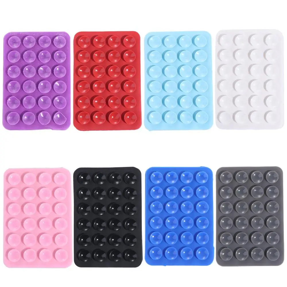 Backed Adhesive Double Side Wall Stand Mat Phone Mat Phone Suction Pad Suction Phone Holder Suction Cup Mat Mobile Phone Holder - الصورة 4