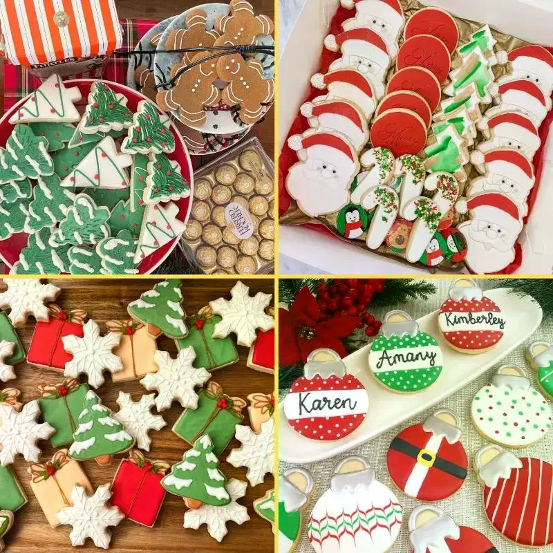 12pcs Christmas Cookie Cutters, Stainless Steel Pastry Cutters, Biscuit Molds, Baking Tools, Kitchen Gadgets, Kitchen Accessorie - الصورة 2