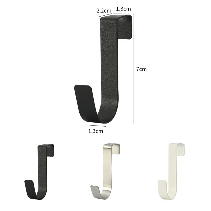 S-Shaped Metal Hook Cabinet Door Hanging Rack Gadgets Holders Desk Shelves Kitchen Utensils Storage Organizer Bathroom Accessori - الصورة 6