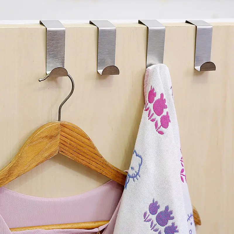 Z-Shaped Bathroom Cabinet By Hook Stainless Steel By Rear Hanger Keychain Coat Hook Home Kitchen Accessories Organizer Tool - الصورة 4