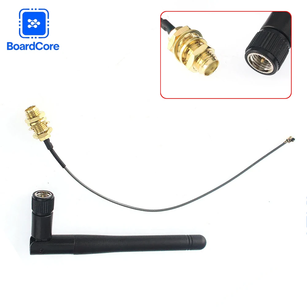2.4G Antenna Folded Bluetooth-compatible Wifi Module Antenna SMA Male Antenna Pigtail Cable for Smart Home DIY