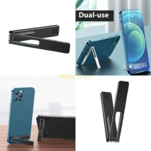 Invisible Phone Mount 1.5mm Flat Designs Foldable Phone Stand Reusable Adhesive Phone Grip for Smartphones Tablets best sale