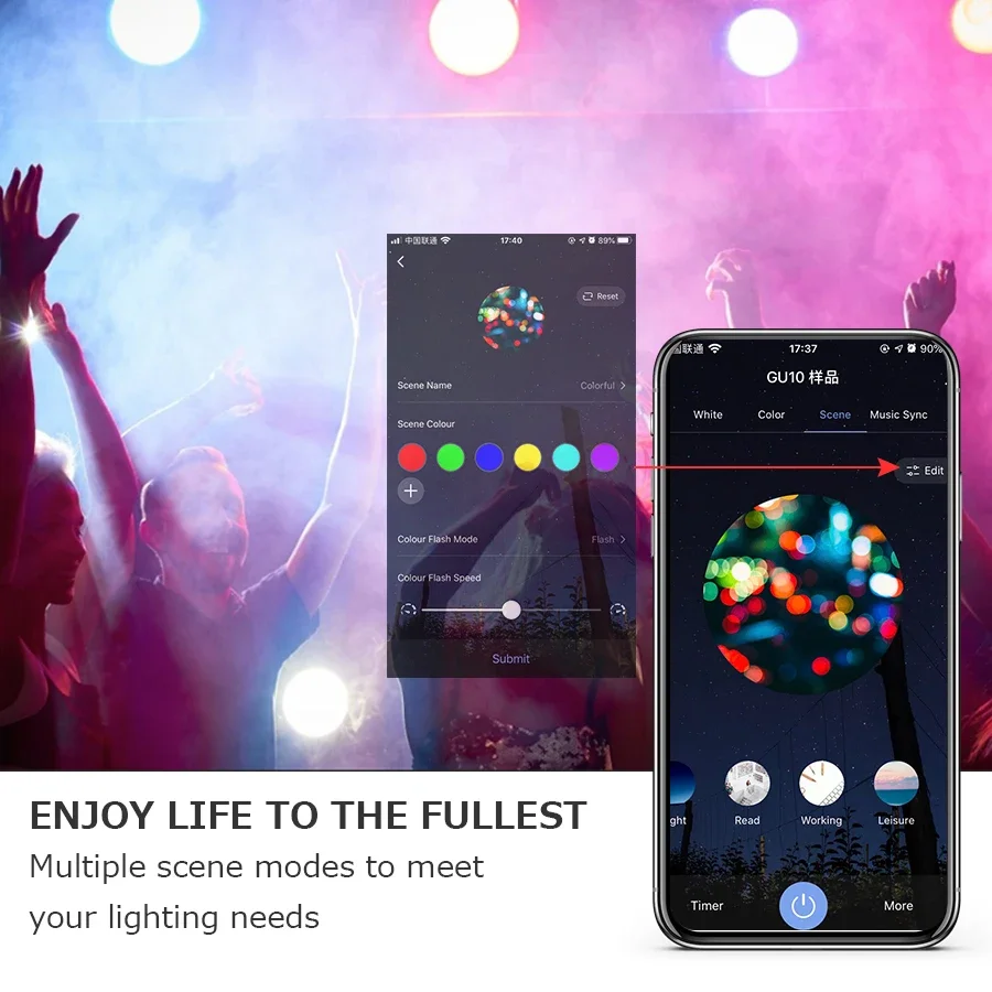 5W 7W 9W 220V 110V Tuya WiFi Smart GU10 LED Bulb Smart Life App GU10 LED Lamp Spotlight Works with Alexa Google Home Room Decor - الصورة 5