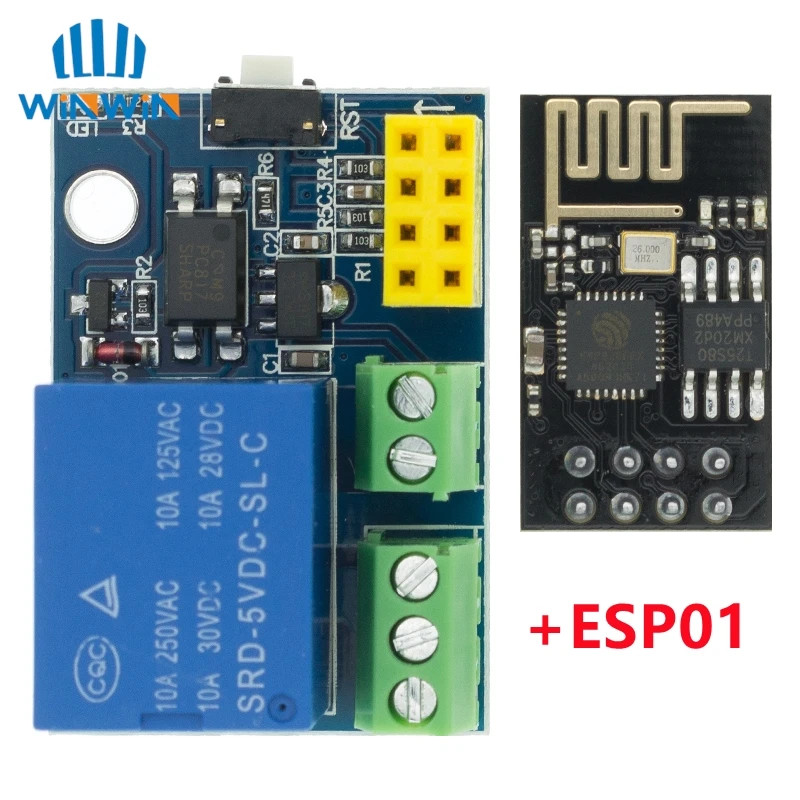 ESP8266 ESP-01 ESP-01S 5V WiFi Relay Module Things Smart Home Remote Control Switch Phone APP Wireless WIFI Module For ARDUINO - الصورة 3