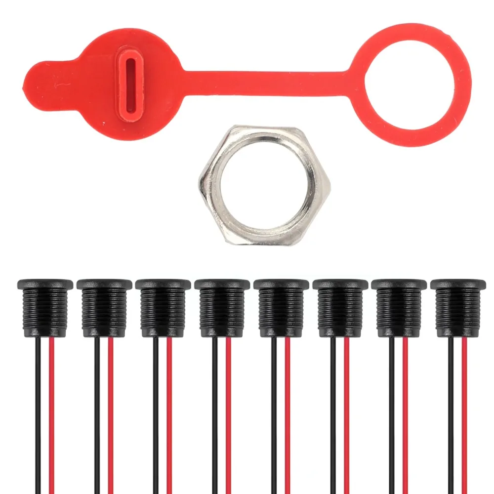 Type-C Car Charging Connector 3A 5V 2-Pin Bare Wire PVC Waterproof Female Socket with Nut Lock for Automotive Home Smart Devices - Image 6