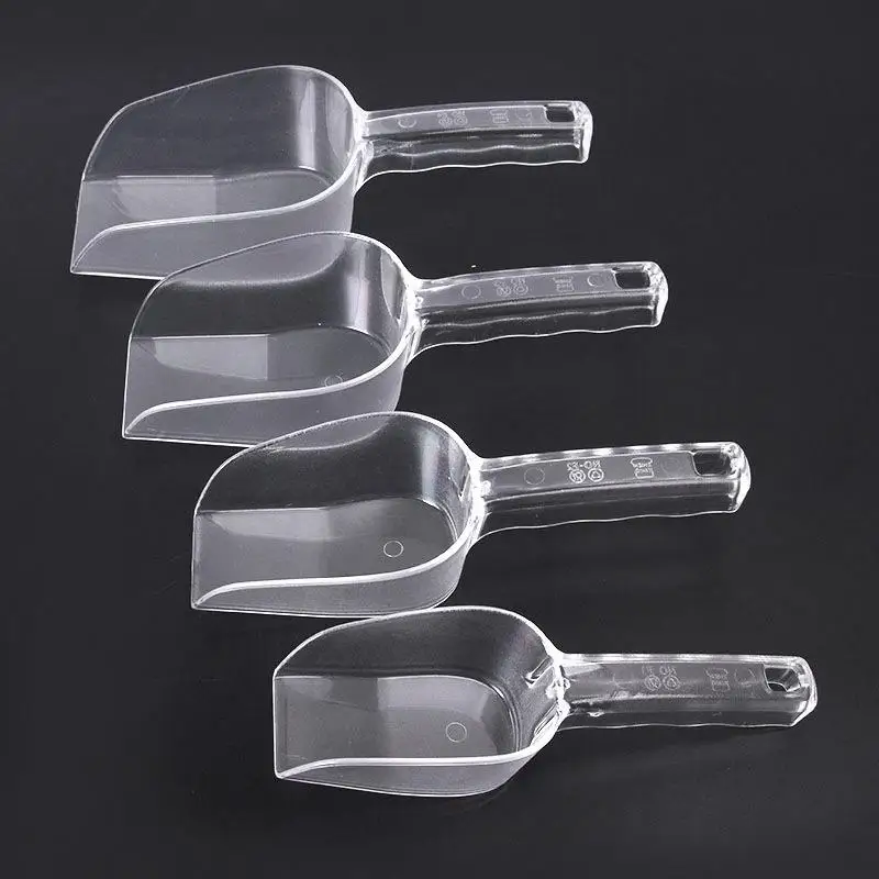 1pcs Bar Buffet Wedding Favor Party Ice Sugar Sweets Candy Clear Acrylic Scoops Kitchen Gadget Dessert Grain Dry Goods Shovel - الصورة 4