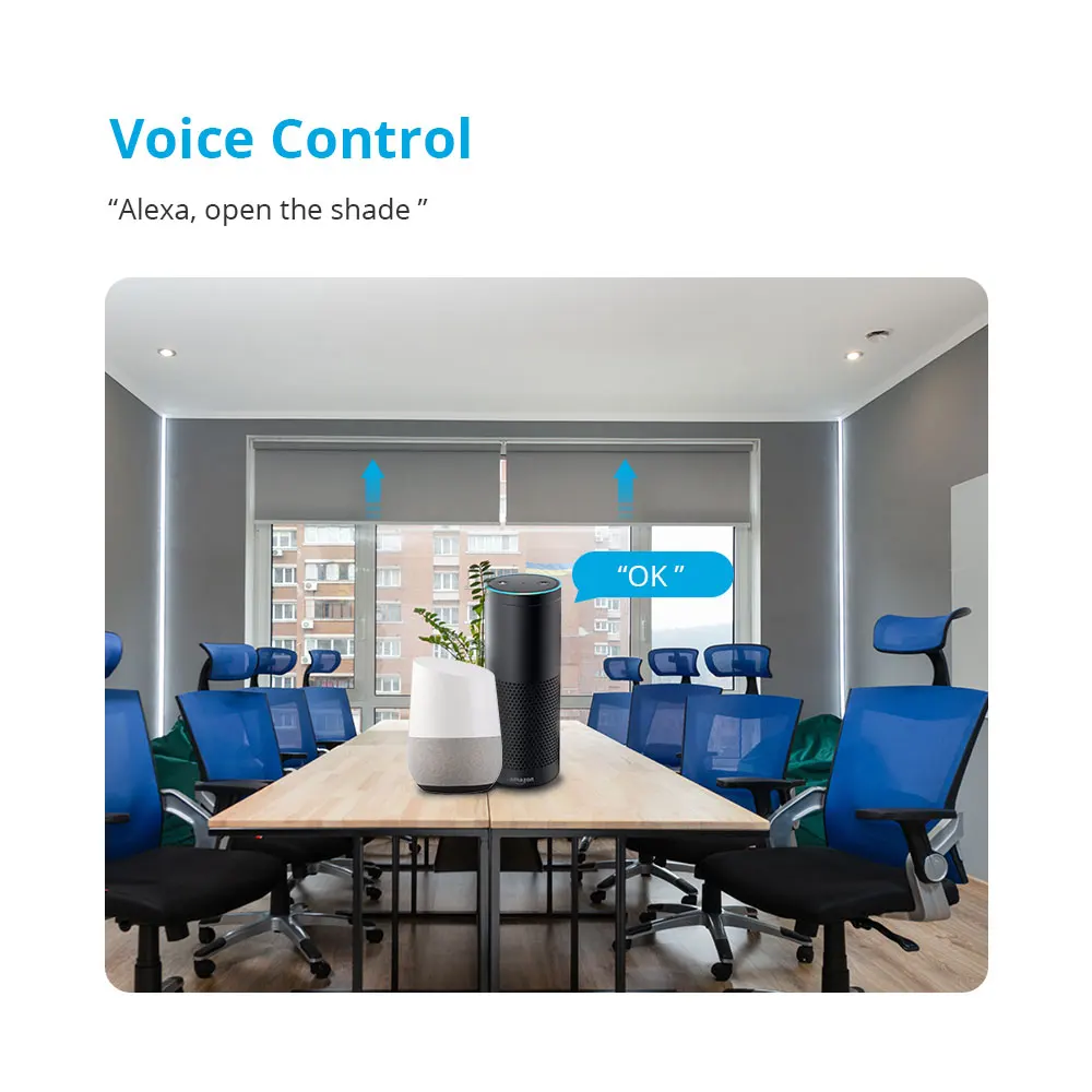 Zemismart WiFi Electric Roller Blind Motor Automatic enginer for 37mm 38mm Tube Work with Tuya Alexa Google Home Voice - الصورة 3