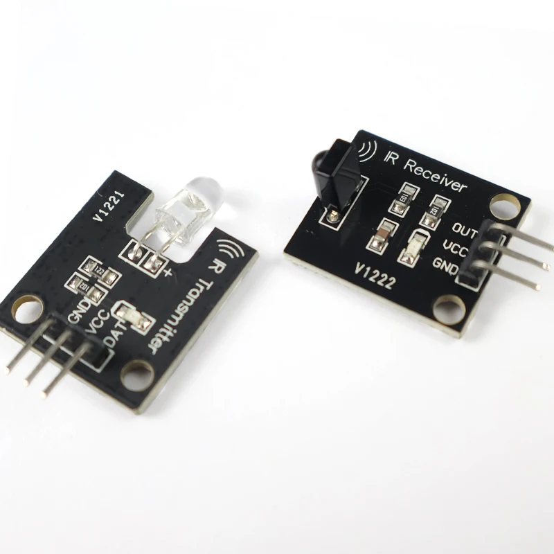 IR Infrared Transmitter Receiver Module Kit for Arduino 38KHz 10M Range 5V Learn Remote Control Signals Smart Home RC Car