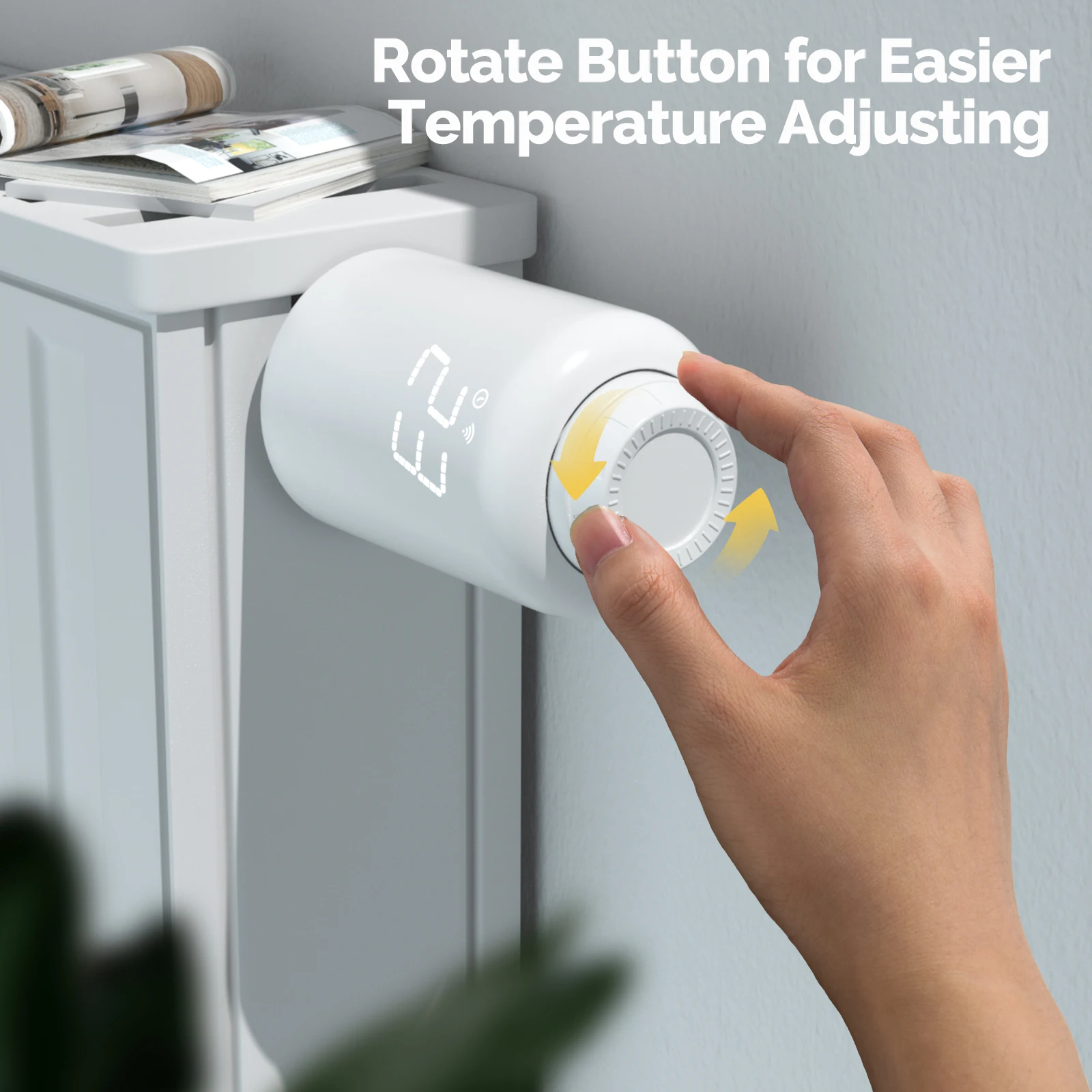 MOES TRV Tuya ZigBee Thermostatic Radiator Valve SmartLife Wireless Remote Heating Temperature Controller Alexa Voice Control - الصورة 5