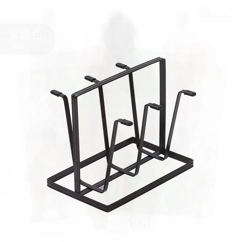 Japanese-Style Iron Cup Holder Minimalist Water Glass Shelf Kitchen Living Room Storage Rack for Drying Cups And Stemware - الصورة 4